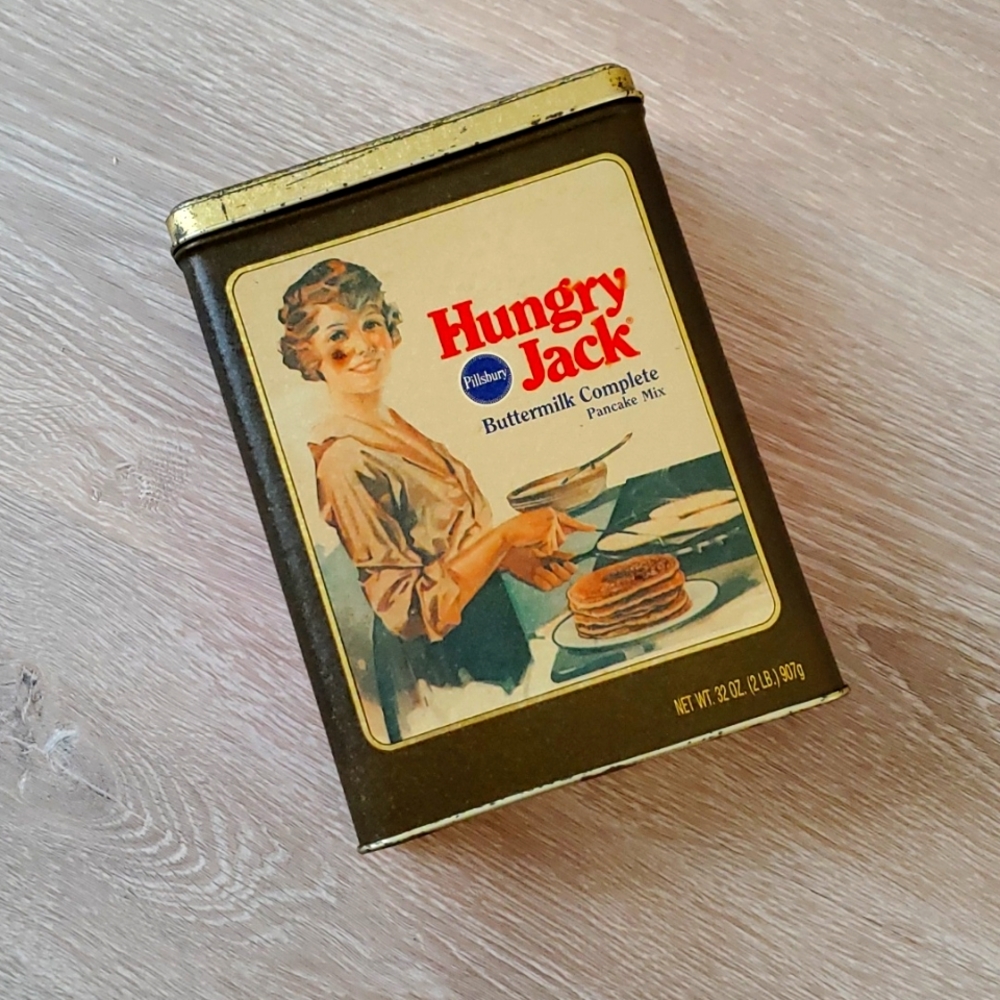 Hungry Jack Pancake Mix Tin box